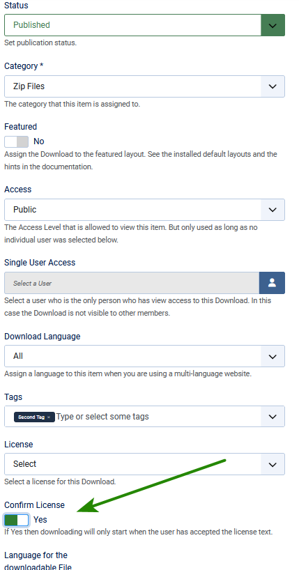 V4 download sidebar