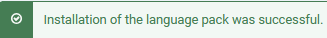 V4 installation of language pack ok