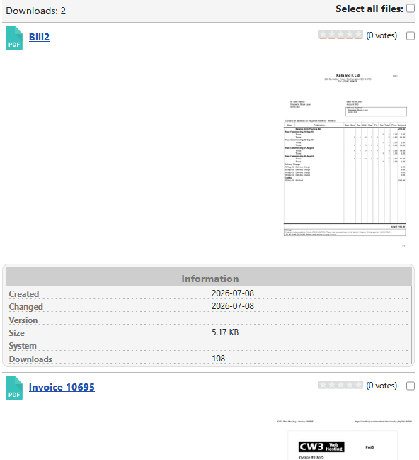 V4 select all downloads with checkboxes