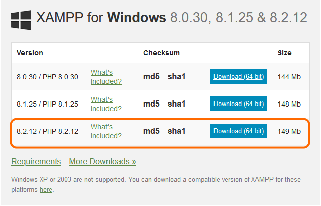 V4 xampp downlload00